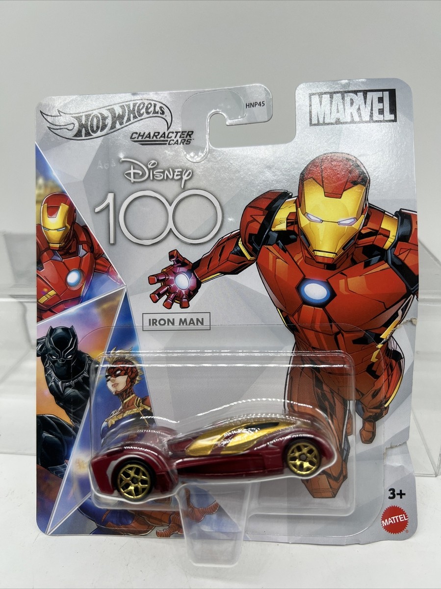 Hot Wheels Disney 100 Years Iron Man Marvel Character Car 2023