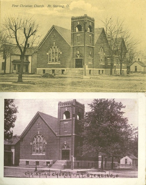 Mt. Sterling OH The First Christian Church, Two Views eBay