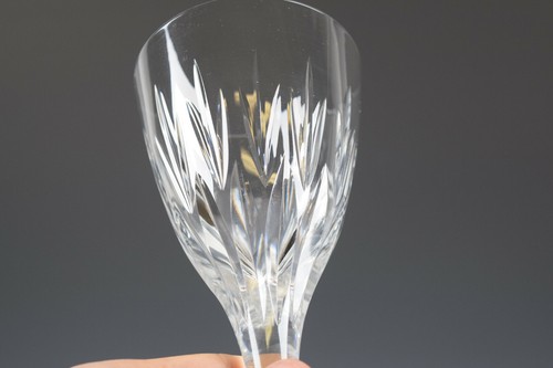 Unmarked Stuart Litchfield? Lead Clear Crystal 4 1/2" Cordial Glass - Picture 7 of 9