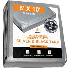 8' x 10' Heavy Duty Tarp Poly Canopy Tent Shelter Reinforced Resistant Cover