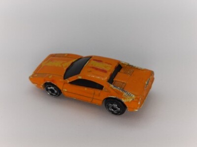 Micro Hot Wheels Race Bait 308 Ferrari Orange Racer Mini About 1
