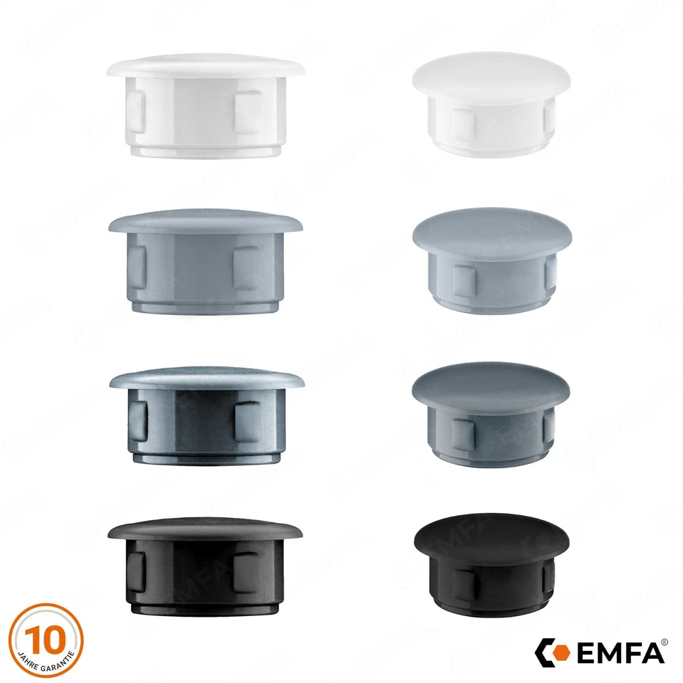 bouchons pour trous de fixation Capuchon plastique bouchons Embouts protection