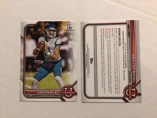 #55 Grayson McCall QB Coastal Carolina 1st card RC 2021-22 Bowman University