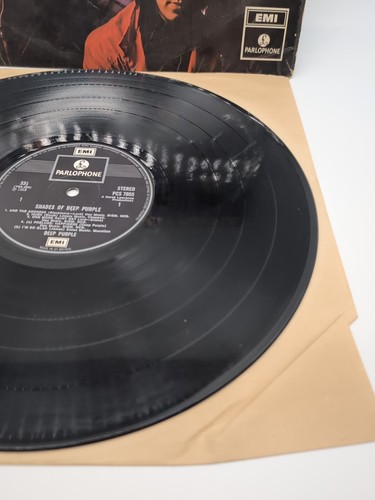 DEEP PURPLE Shades Of Deep Purple EMI-PARLOPHONE LP VG uk Vinyl - Picture 7 of 8