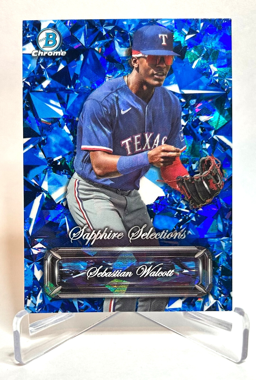 2024 Bowman SEBASTIAN WALCOTT Sapphire Selection Texas Rangers BSS-20