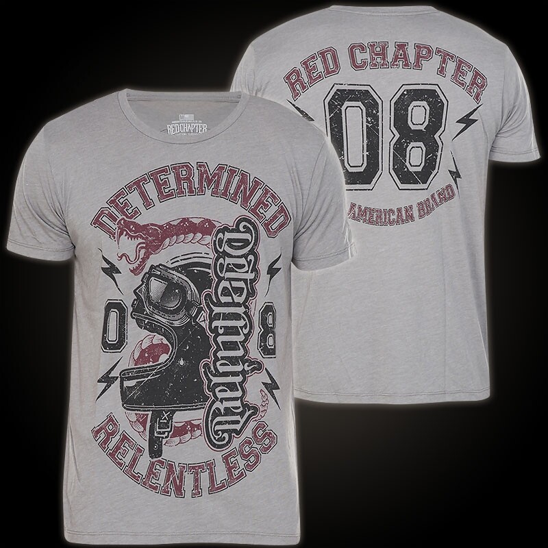 Футболка RED CHAPTER - Решительные/неумолимые футболки Heather Gray Grau