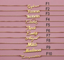 Custom Name Necklace, 18K Gold Plated Name Necklace, Personalized Name Necklace,