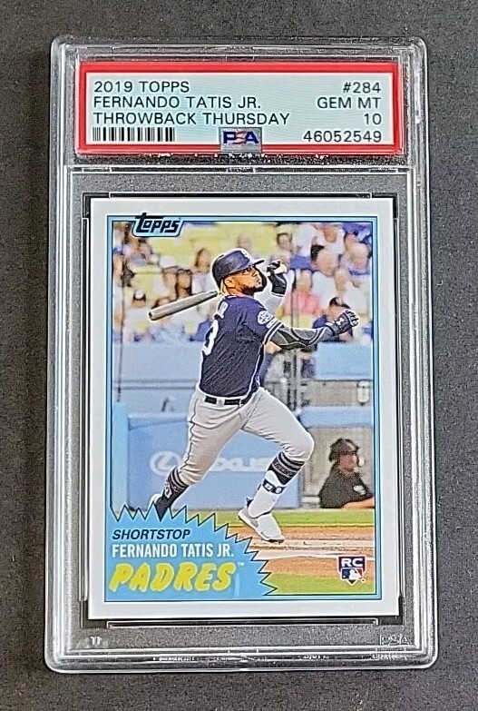 2019 Topps Throwback Thursday #284 Fernando Tatis Jr. RC SP PSA 10 Mint Rookie