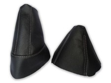 Schaltmanschette Handbremsabdeckung Fur BMW Z4 2002-2008 Leder Naht Grau