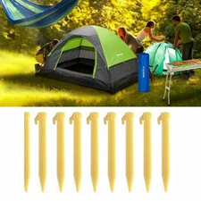 10pcs Tent Stakes Pegs For Outdoor Camping Soil Patio Gardening Heavy Duty Stake