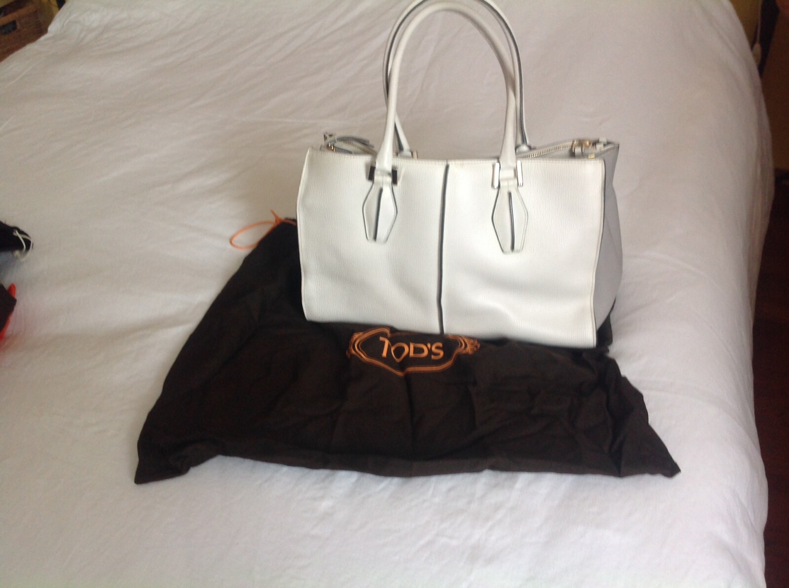Original Tods Tod's Borsa bag Shopping vera PELLE Leder Leather 100%
