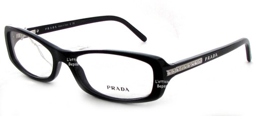 MONTATURA DA VISTA PRADA OPR09MV 53/17 NERO CON STRASS SCONTO 50% | eBay