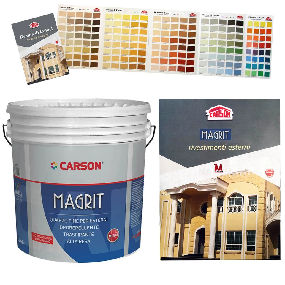 Pittura al quarzo fino per esterno Rivestimento Murale esterni Carson Magrit