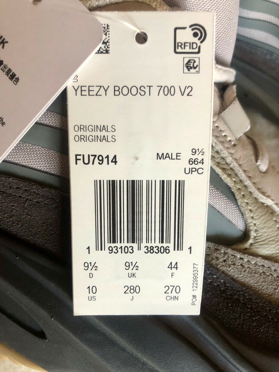 Adidas 2019 Yeezy Boost 700 V2 Tephra Men's US 10 | eBay