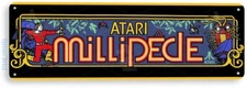 Millipede Arcade Sign, Classic Arcade Game Marquee, Game Room Tin Sign B729