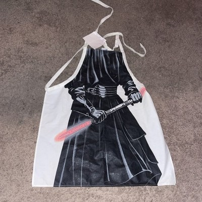 Star Wars Barco Sith Darth Maul Black Tie Cotton Cooking Apron Menace Dark OOP