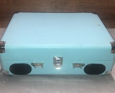 1 By One Antique Blue Old Turntable.