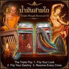 Aceite de reversión de triple arado, encanto fortuna suerte