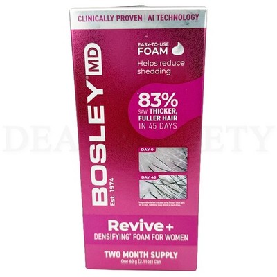 BosleyMD Women's Revive + Densifying Treatment Foam 60-Day Supply, 2.11 oz