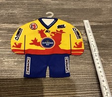 Düsseldorfer EG Trikot Home 1997/98 Gelb/rot Mini Kit Jersey DEL Eishockey DEG