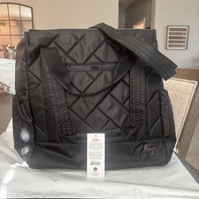 Lug Baby Yacht Carry-All Zip-Top Tote Black -Travel/Work/Diaper NWT