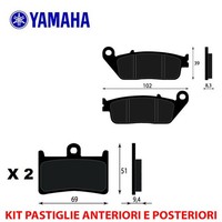 Satz BremsbelÄGe Vorne UND Hinten Yamaha MT-01 1670 2005 2006