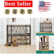 Paws Portable Pet Gate - Expandable 26-40" Wide, 23" Tall for Stylish Pet Safety
