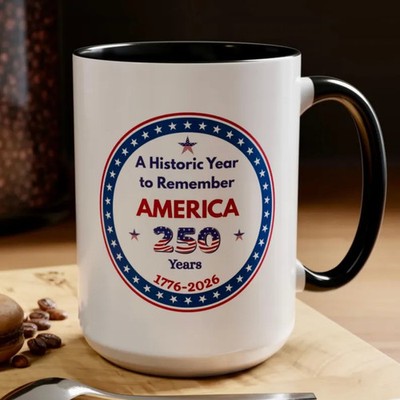 Personalized Years of America Two Mug Custom Coffee Tea Cup Gift