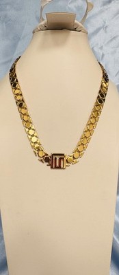 Stella Valle by Lori Greiner ''Keep Going''  Flat GoldTone Hexagon  Shape Links
