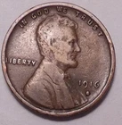 1916 S Lincoln Wheat Cent Penny  -  Not Stock Photos