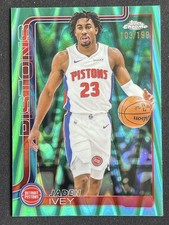 Jaden Ivey 2025-26 Topps Chrome RayWave Aqua Refractor Base /199 #61