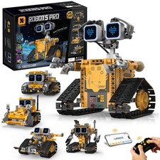 STEM Robot Kit for Kids 6-12, 5-in-1 Coding Building Robot Toy with App  Edu...