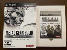 Metal Gear Solid HD Collection Limited Edition (PS3, 2011) - Box and Manual ONLY