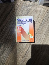 Nicorette Smoking Cessation Aid 4MG Fruit Gum - 100 Count