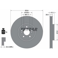 2X Textar 92119405 Bremsscheibe FüR Renault Espace Vel Satis BJ0 JK0 1