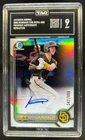 2022 Bowman Chrome Jackson Merrill Prospect Auto Refractor #342/499 Padres TAG 9