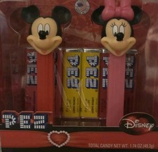 Disney Mickey and Minnie Pez Dispenser 2008 Velentines Boxed Set, New In Box