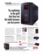 2008 APC Back-UPS XS BX1500LCD Power Supply Print Ad Beckett Battery Back Up