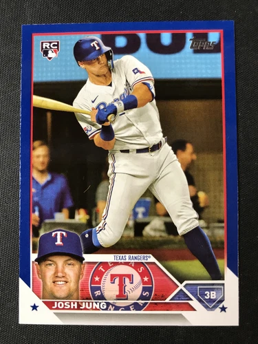 2023 Topps Series 2 #529 Josh Jung Texas Rangers Blue RC