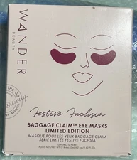 Wander Beauty -Baggage Claim-Festive Fuchsia-limited Edition-Eye Masks-12 Pairs
