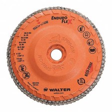 Walter Surface Technologies Flap Disc,Coarse,Grit 40,4-1/2"Dia. 06B454 Walter