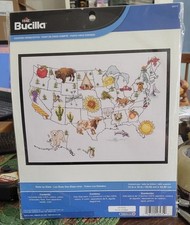 C-25 BRAND NEW BUCILLA COUNTED CROSS-STITCH KIT  STATE BY STATE  46474