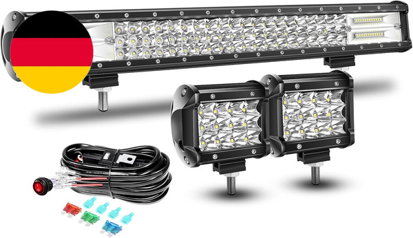 Rigidon 23 Zoll 59Cm 324W Wasserdicht LED Arbeitsscheinwerfer Bar Mit 12V Kabelb-image
