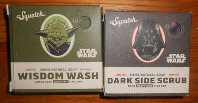 Dr. Squatch Star Wars Set of Two: Yoda (Zero Grit) and Darth Vader (Heavy Grit)