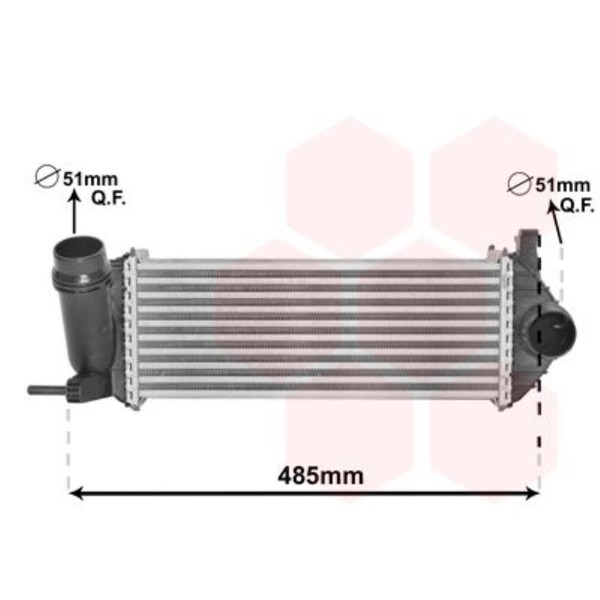 VAN Wezel LadeluftküHler LuftgeküHlt Aluminium FüR Renault Kangoo/Grand Kangoo-image