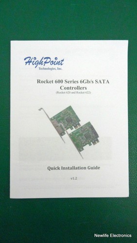 (New) High Point Technologies Rocket 620A 2-Port SATA 6Gb/s PCIe Host Adapter - Picture 5 of 11