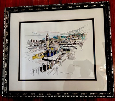 Jerusalem Art By DAN RAN Brazilian Artist Signed And Framed