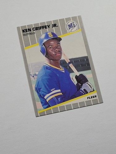 1989 KEN GRIFFEY JR. FLEER ROOKIE CARD SEATTLE MARINERS #548 SEE PICS! RC - Picture 4 of 16