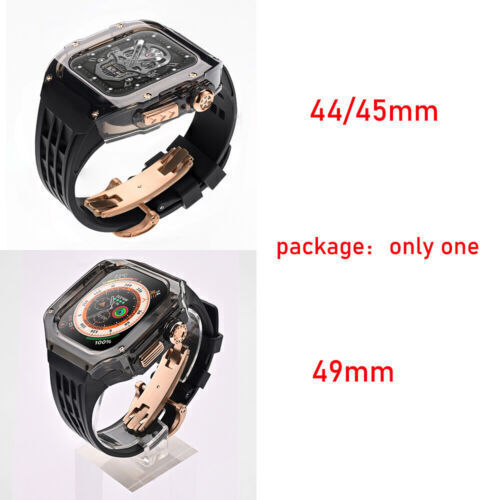49mm 45mm Transparent PC Rubber Band Fr Apple Watch Ultra 2 9 8 7 6 Mod Kit Case - Zdjęcie 43 z 59