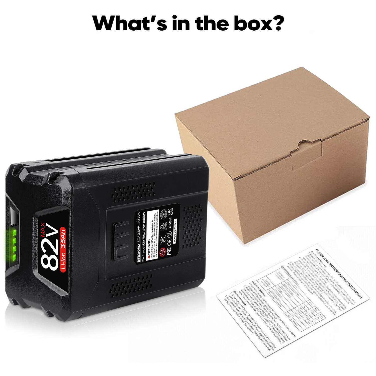 Pack For Snapper XD 82V Max 3.5Ah Lithium Battery BSB2AH82 Cordless Power Tools